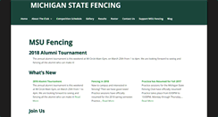 Desktop Screenshot of michiganstatefencing.com